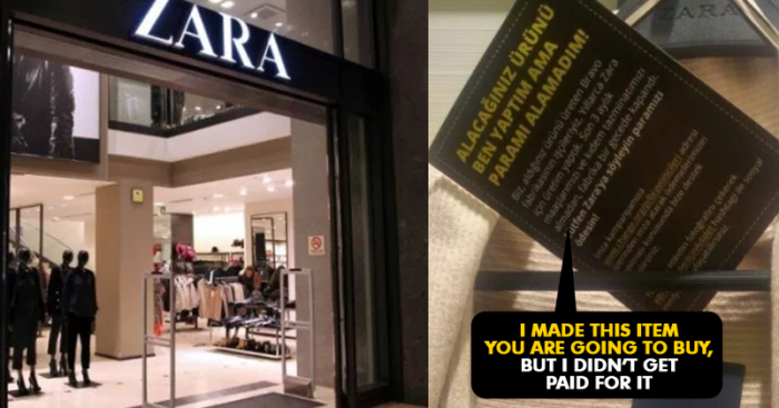 Zara Customers Are Getting Notes 