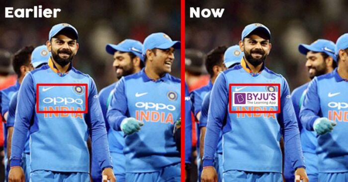 byju's indian cricket team jersey