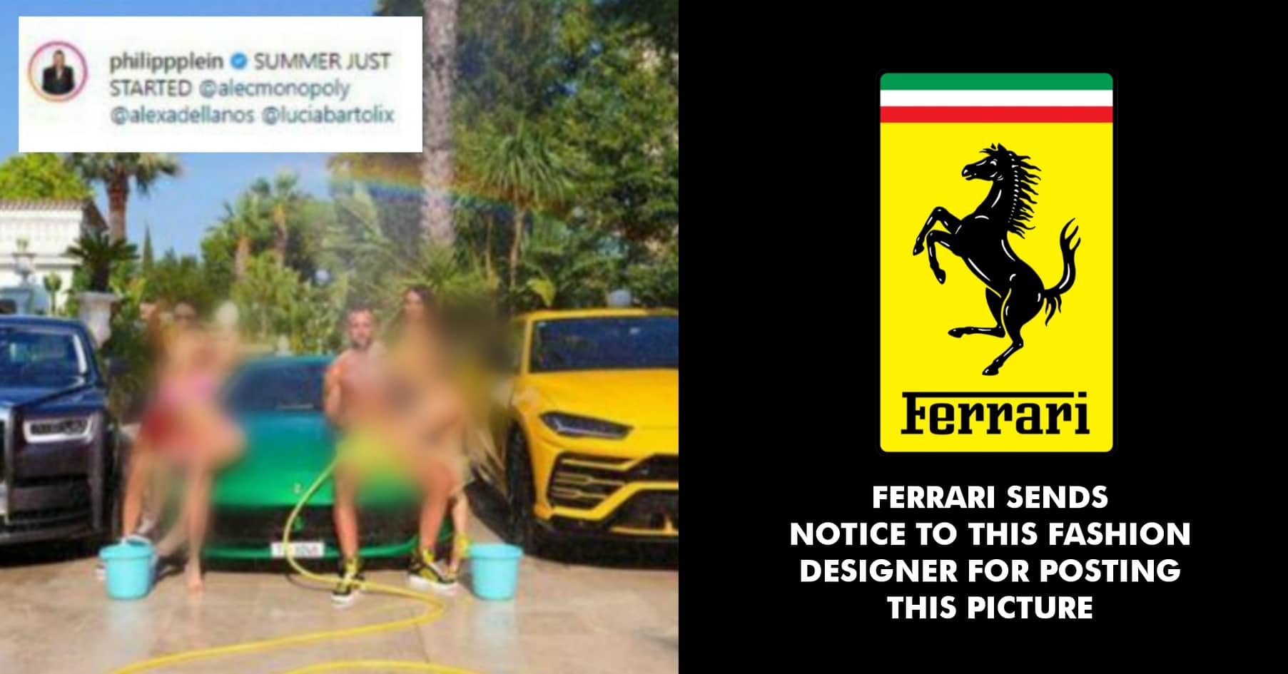 Opera command plastic Ferrari Threatens To Sue This Fashion Designer. See Why - Marketing Mind